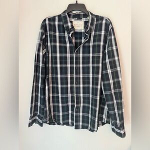 Men’s Weatherproof Vintage Plaid Button Down Shirt - Size Large